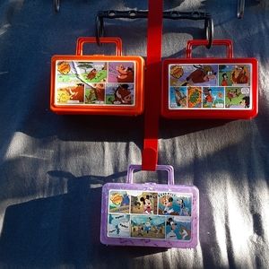 Lot of 3 vintage whirley pencil cases